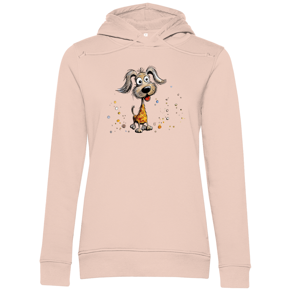 Damen Premium Bio Hoodie Hund Bella