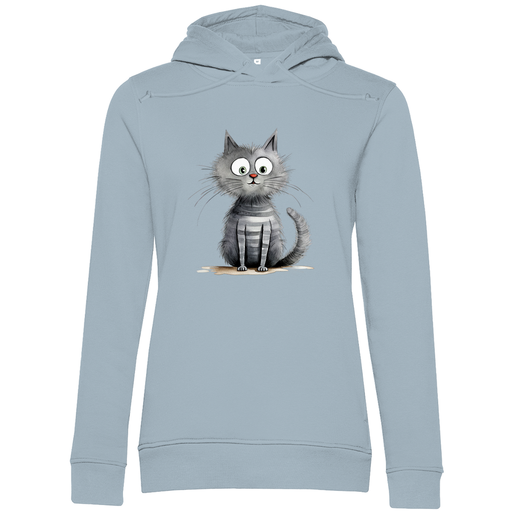 Damen Premium Bio Hoodie Kater Don Flauschewitz