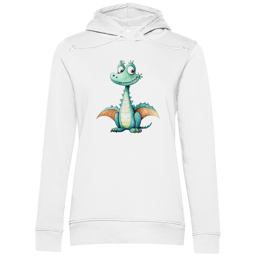 Damen Premium Bio Hoodie Drache Zischi