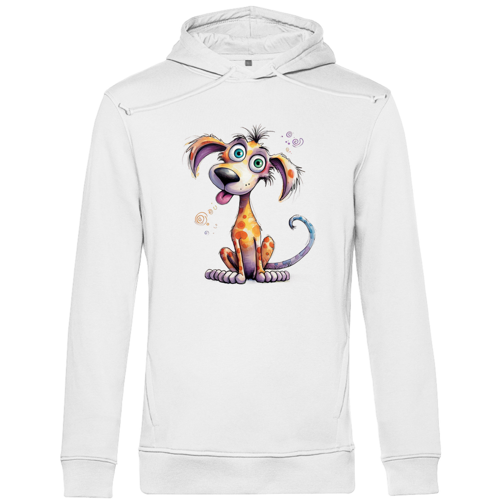 Herren Premium Bio Hoodie Hund Kunterbunt