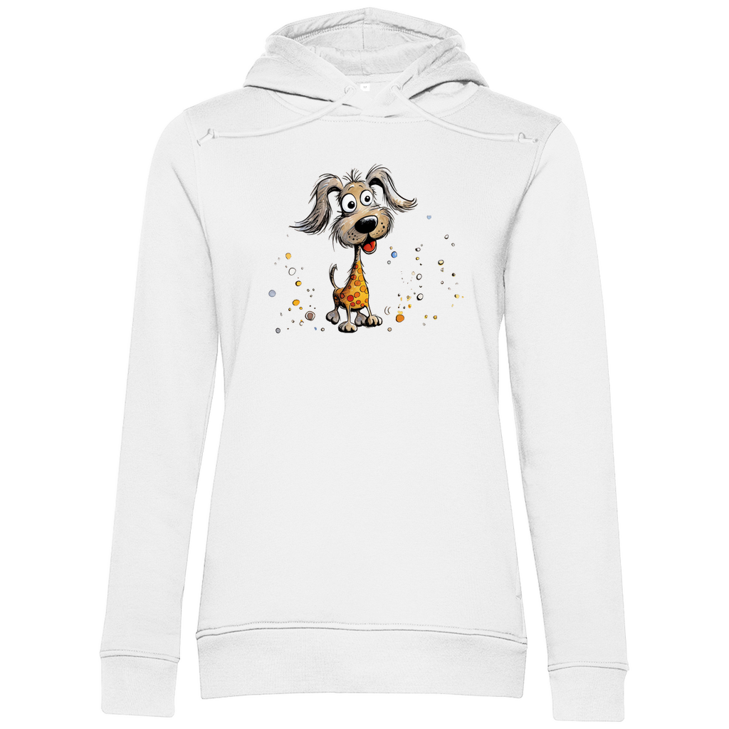 Damen Premium Bio Hoodie Hund Bella