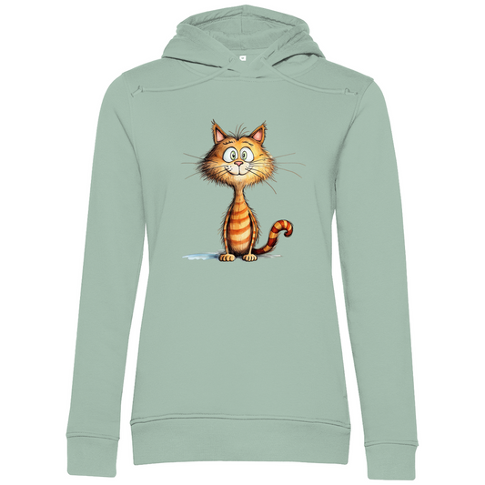 Damen Hoodie - Lustiger Cartoon Kater Don Miauccio – CrazyToon Prints