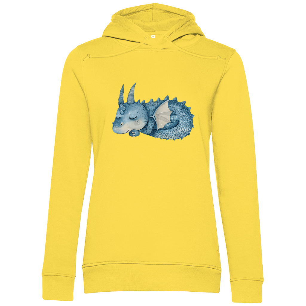 Damen Premium Bio Hoodie Drache Sleepy Joe