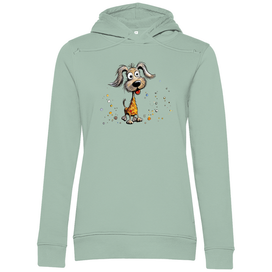 Damen Hoodie - Lustiger Cartoon Hund Bella – CrazyToon Prints