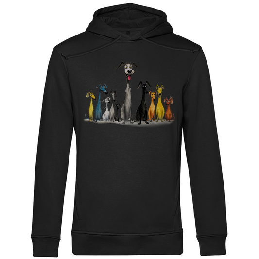 Herren Hoodie - Lustiges Cartoon Hunderudel – CrazyToon Prints