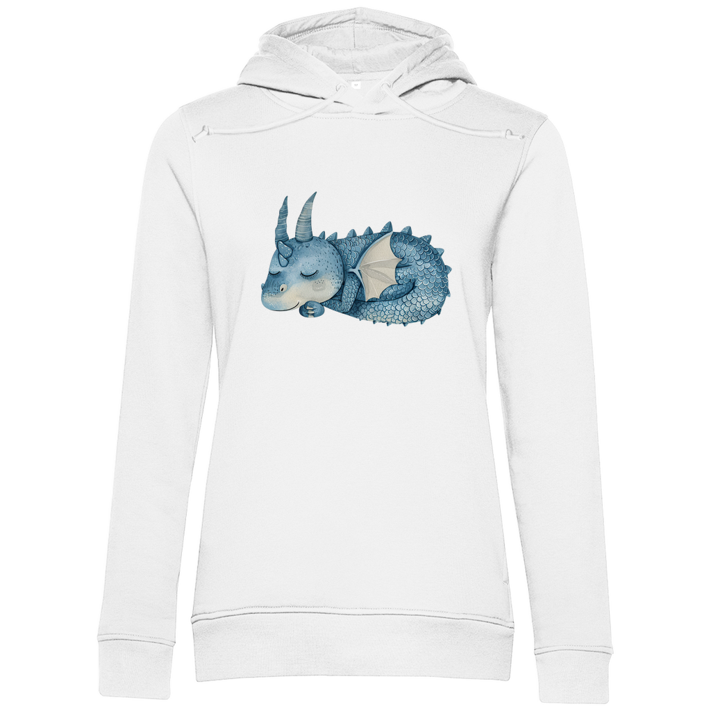 Damen Premium Bio Hoodie Drache Sleepy Joe