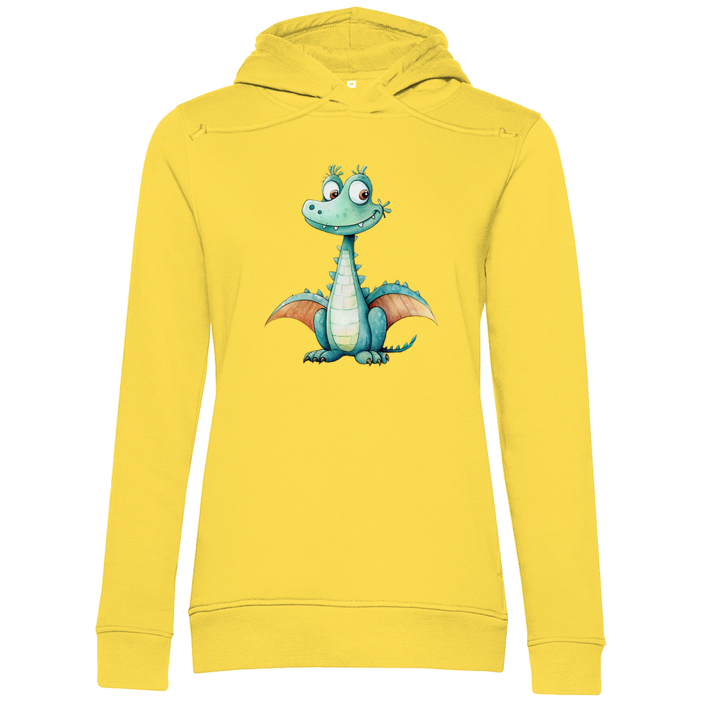 Damen Premium Bio Hoodie Drache Zischi