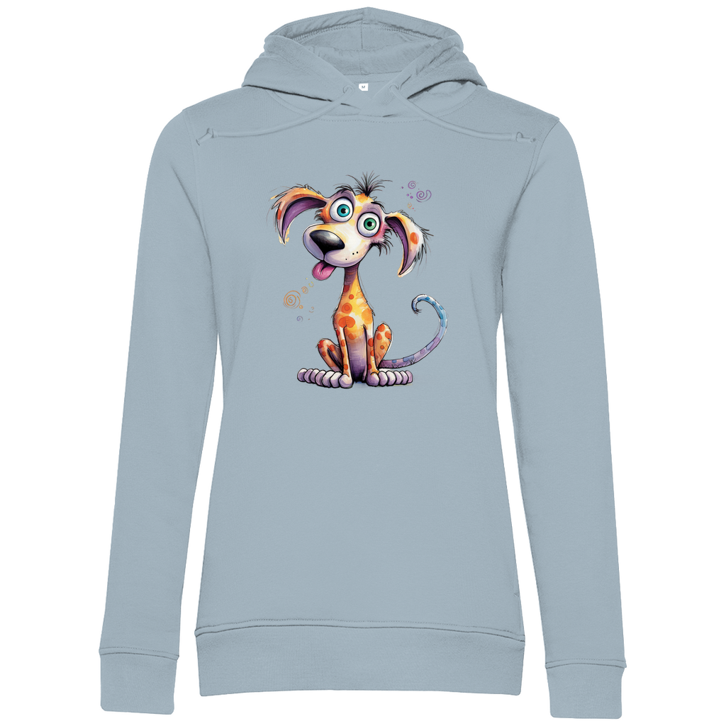 Damen Premium Bio Hoodie Hund Kunterbunt