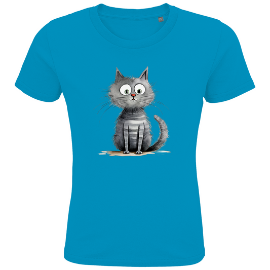 Kinder T-Shirt - Lustiger Cartoon Kater Don Flauschewitz – CrazyToon Prints