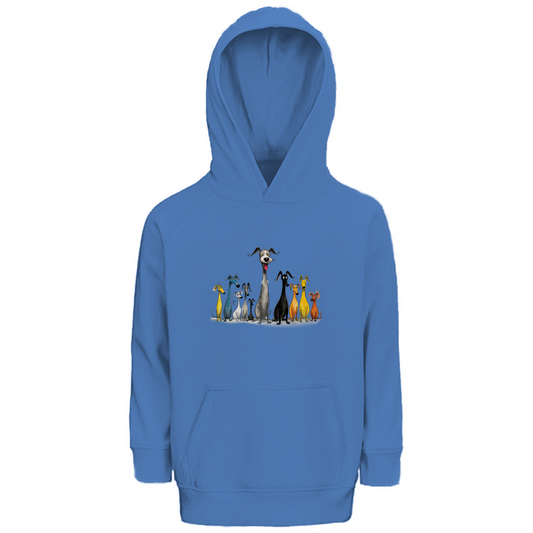 Kinder Hoodie - Lustiges Cartoon Hunderudel – CrazyToon Prints