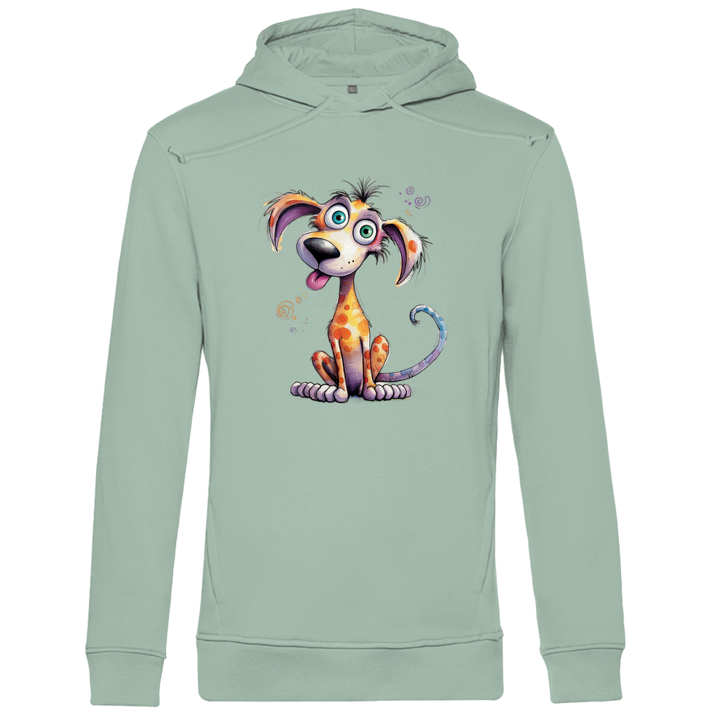 Herren Premium Bio Hoodie Hund Kunterbunt