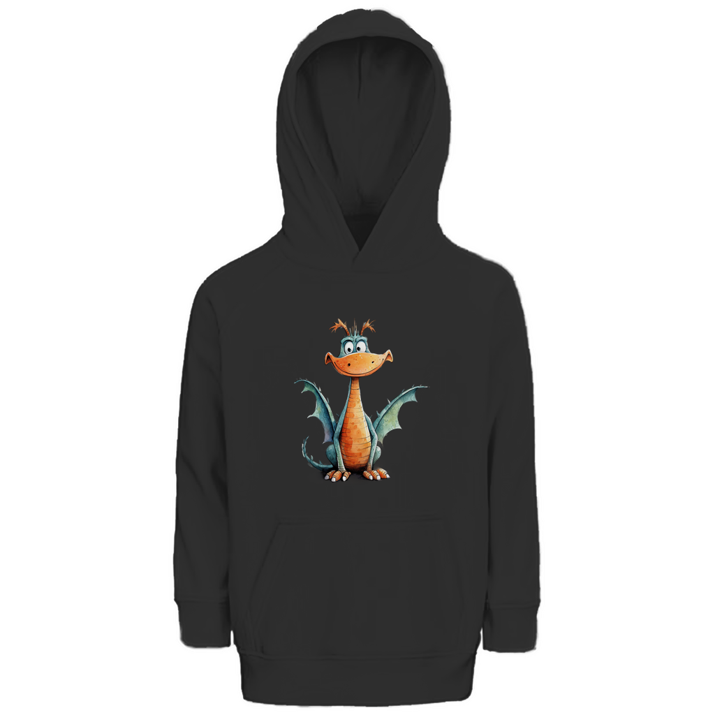 Kinder Premium Bio Hoodie Drache Flammi