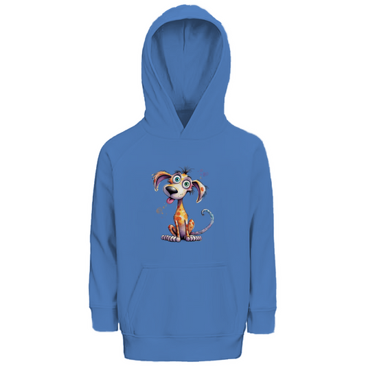 Kinder Premium Bio Hoodie Hund Kunterbunt