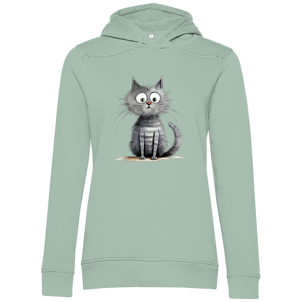 Damen Premium Bio Hoodie Kater Don Flauschewitz