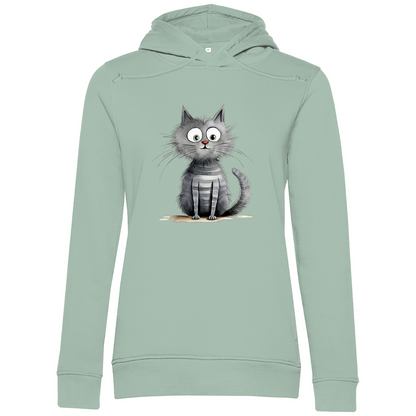 Damen Premium Bio Hoodie Kater Don Flauschewitz