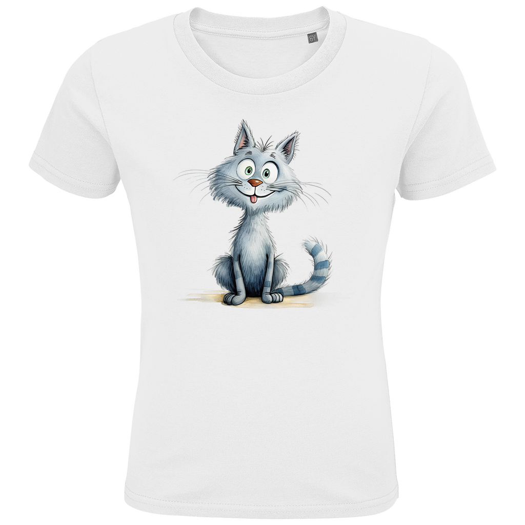 Kids Premium Bio T-Shirt Katze Lady Miau