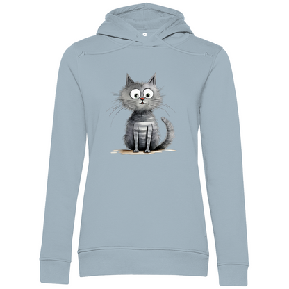 Damen Premium Bio Hoodie Kater Don Flauschewitz