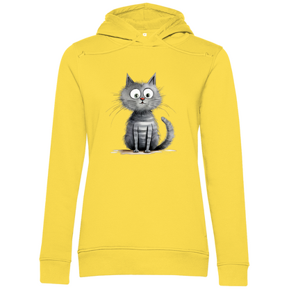 Damen Premium Bio Hoodie Kater Don Flauschewitz