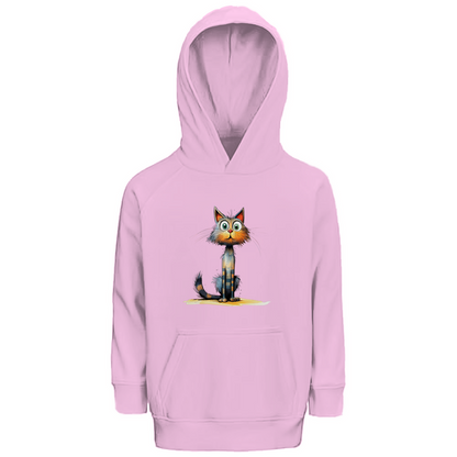 Kinder Premium Bio Hoodie Katze Lady Schnurri