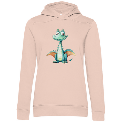 Damen Premium Bio Hoodie Drache Zischi