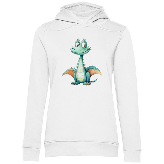 Damen Premium Bio Hoodie Drache Zischi