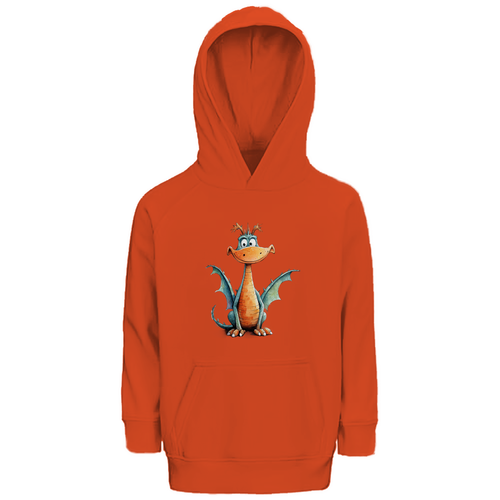 Kinder Premium Bio Hoodie Drache Flammi