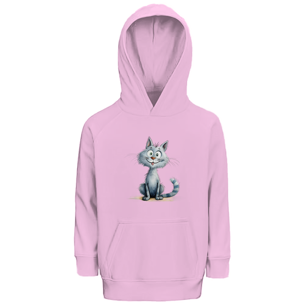Kinder Premium Bio Hoodie Katze Lady Miau