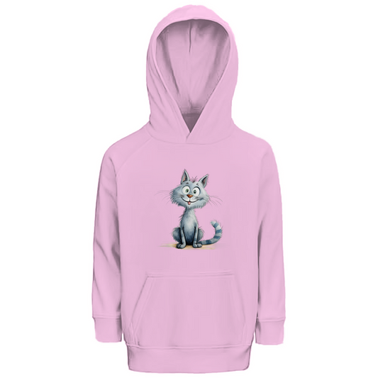 Kinder Premium Bio Hoodie Katze Lady Miau