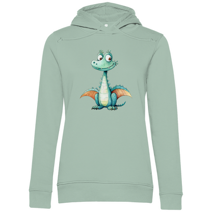 Damen Premium Bio Hoodie Drache Zischi