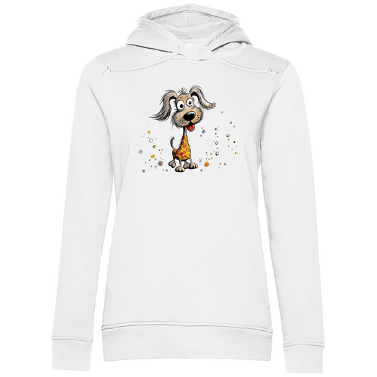 Damen Premium Bio Hoodie Hund Bella