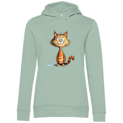 Damen Premium Bio Hoodie Kater Don Miauccio