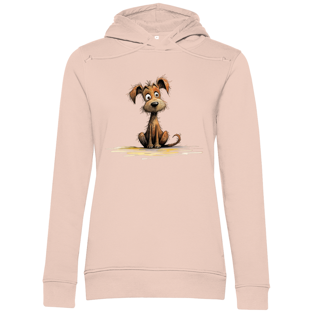 Damen Premium Bio Hoodie Hund Puppy