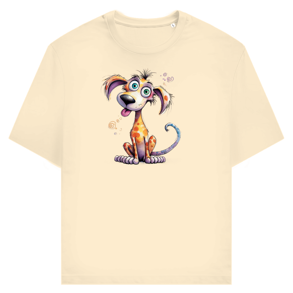 Unisex T-Shirt - Lustiger Cartoon Hund Kunterbunt – CrazyToon Prints