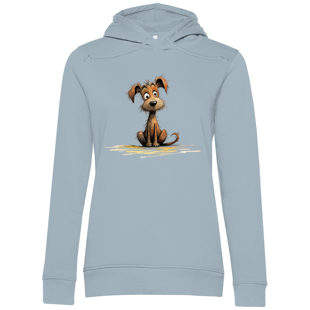 Damen Premium Bio Hoodie Hund Puppy