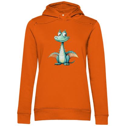 Damen Premium Bio Hoodie Drache Zischi