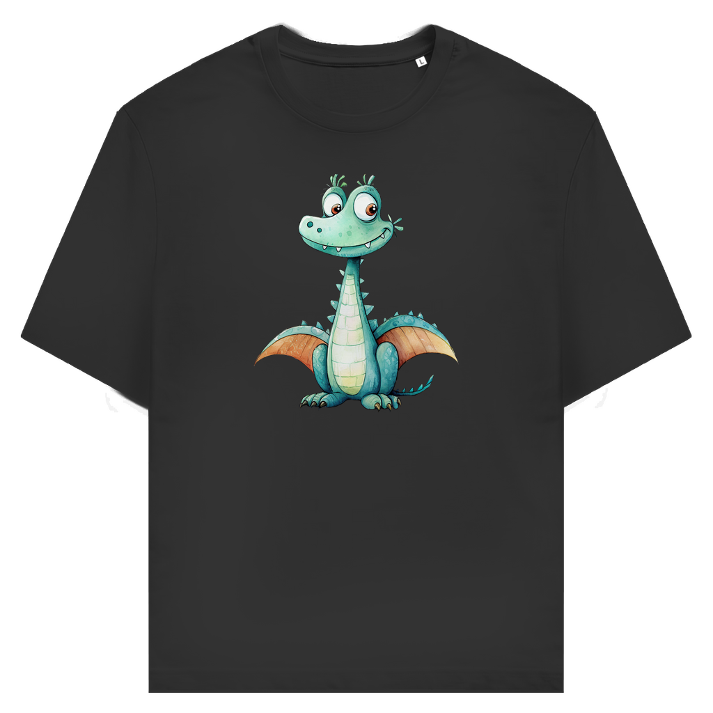 Unisex T-Shirt - Lustiger Cartoon Drache Zischi – CrazyToon Prints