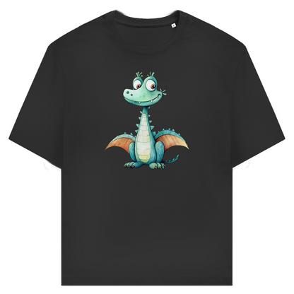 Unisex T-Shirt - Lustiger Cartoon Drache Zischi – CrazyToon Prints