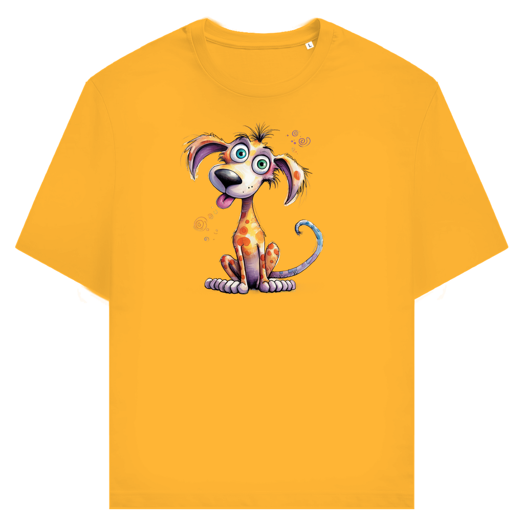 Unisex T-Shirt - Lustiger Cartoon Hund Kunterbunt – CrazyToon Prints