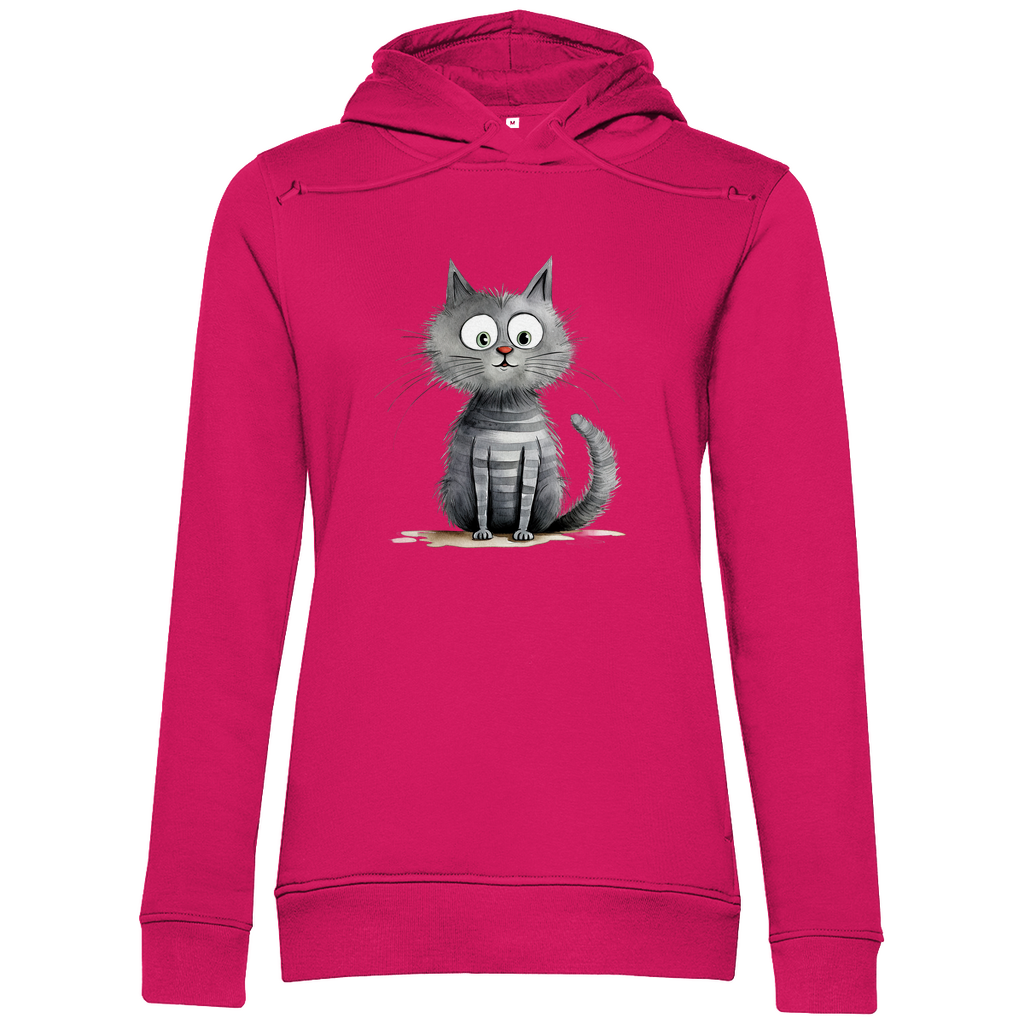 Damen Premium Bio Hoodie Kater Don Flauschewitz