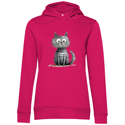 Damen Premium Bio Hoodie Kater Don Flauschewitz