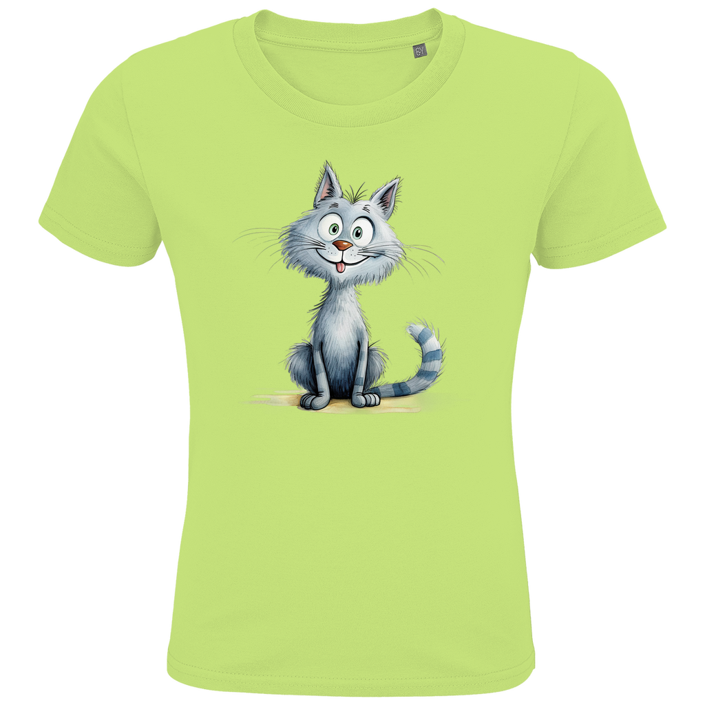 Kids Premium Bio T-Shirt Katze Lady Miau