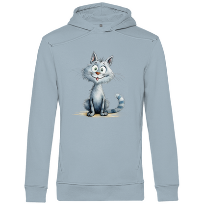 Herren Premium Bio Hoodie Katze Lady Miau