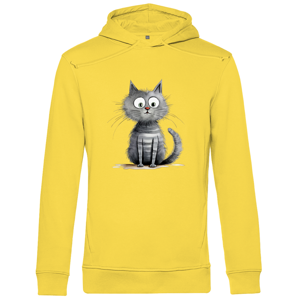 Herren Premium Bio Hoodie Kater Don Flauschewitz