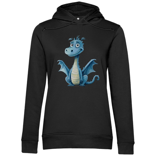Damen Premium Bio Hoodie Drache Krümel