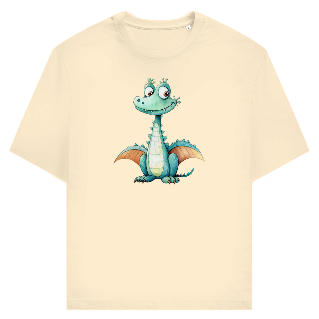 Unisex T-Shirt - Lustiger Cartoon Drache Zischi – CrazyToon Prints