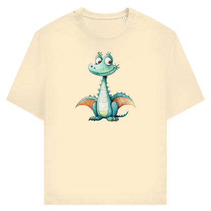 Unisex T-Shirt - Lustiger Cartoon Drache Zischi – CrazyToon Prints