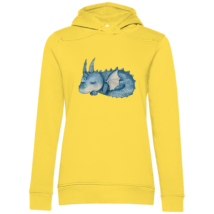 Damen Premium Bio Hoodie Drache Sleepy Joe