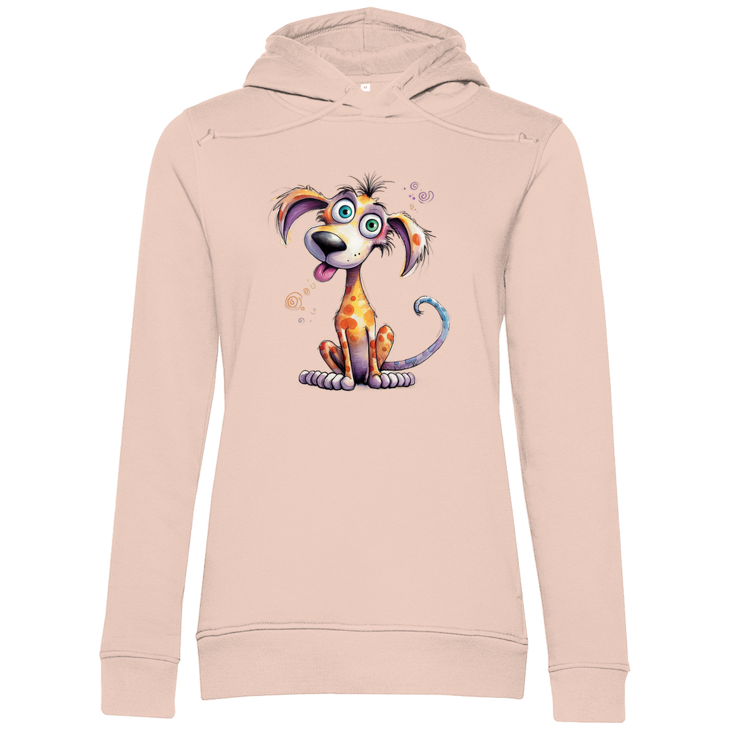 Damen Premium Bio Hoodie Hund Kunterbunt