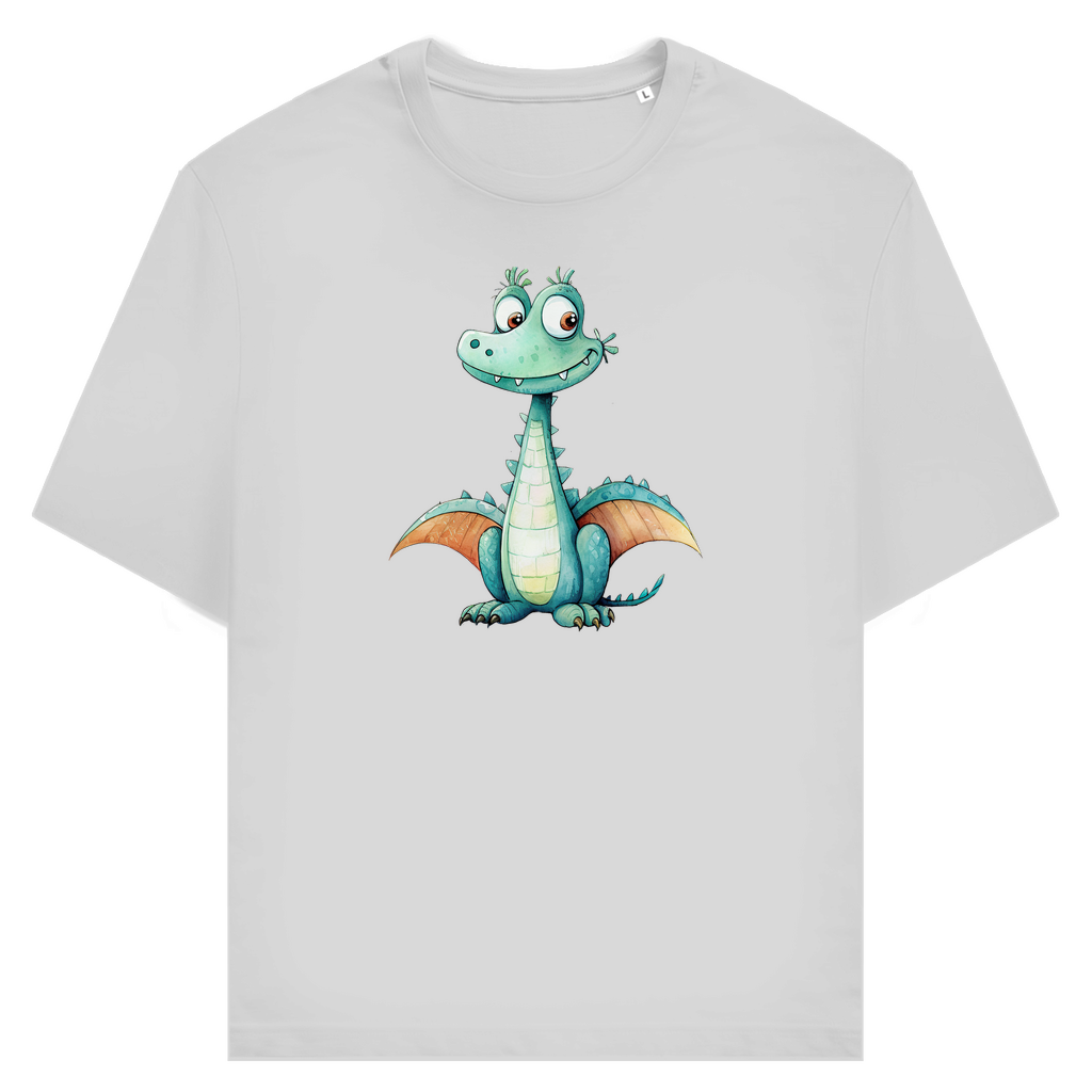 Unisex T-Shirt - Lustiger Cartoon Drache Zischi – CrazyToon Prints