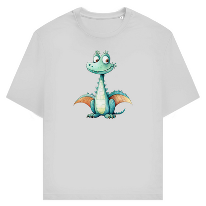 Unisex T-Shirt - Lustiger Cartoon Drache Zischi – CrazyToon Prints